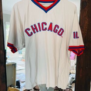 Vintage Chicago White and Red Men's Jersey Loose Fit, So Soft!